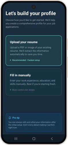 Resume Auto Parsing dashboard
